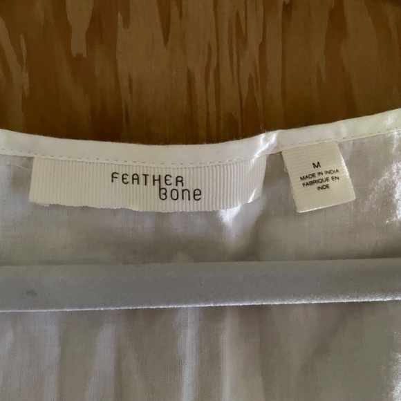 White Sleeveless Midi Sundress by "Feather & Bone" - Picture 3 of 6